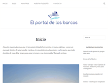 Tablet Screenshot of elportaldelosbarcos.es